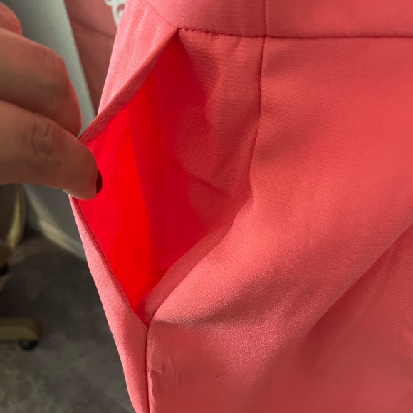 Coral with gold belt jumpsuits - Picture 6 of 12